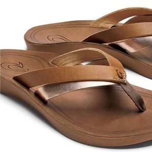 OluKai Kaekae women’s Brown leather Women's Sandals size 9/EU 39